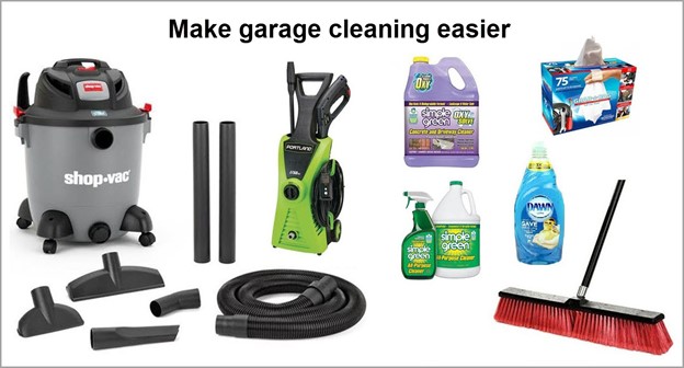 Garage cleaning tools