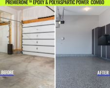 Discover the hybrid advantage to garage flooring: PremierOne Epoxy & Polyaspartic Power Combo