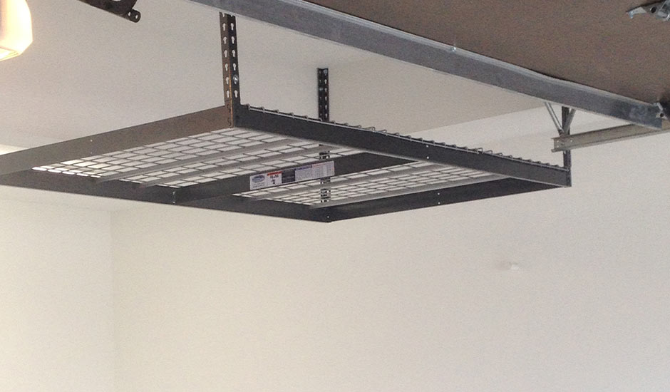 overhead storage rack garage